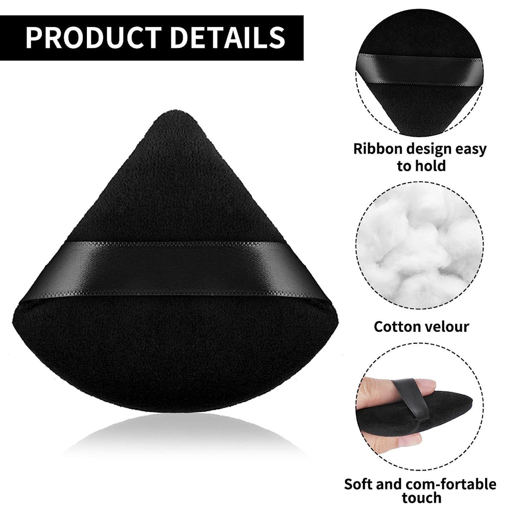 Magic Collection Triangle Velvet Finish Cosmetic Puff - ikatehouse