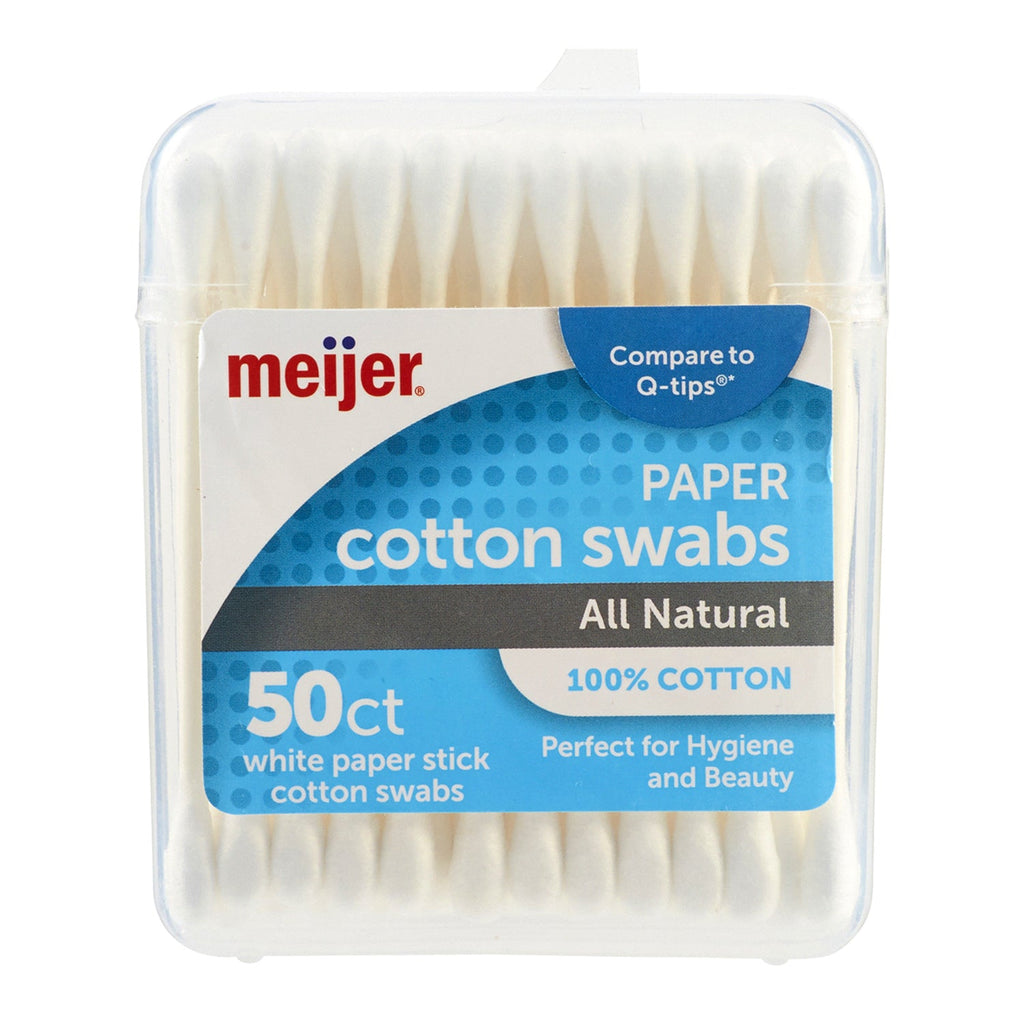 Meijer Trial Paper Cotton Swabs 50ct - ikatehouse