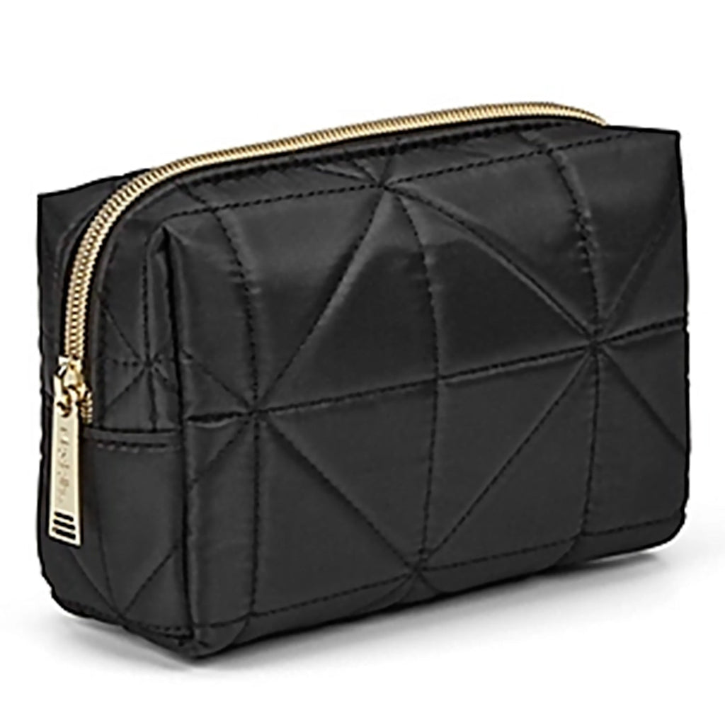 Modella Quilted Cosmetic Bag Black - ikatehouse