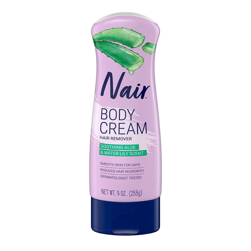 Nair Hair Remover Body Cream Soothing Aloe & Water Lily 9oz - ikatehouse