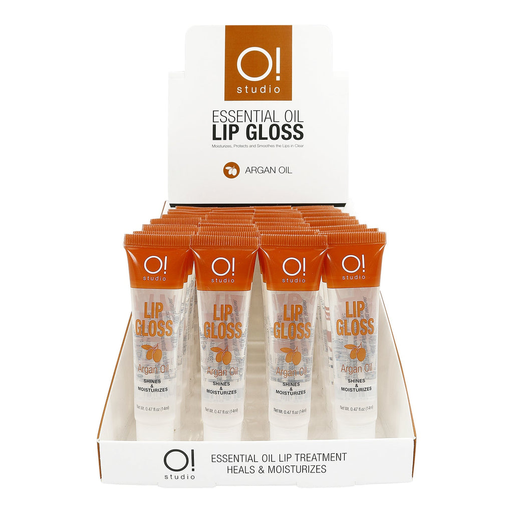 O Studio Shines and Moisturizes Lip Gloss Argan Oil 36Pcs / 1DP - ikatehouse