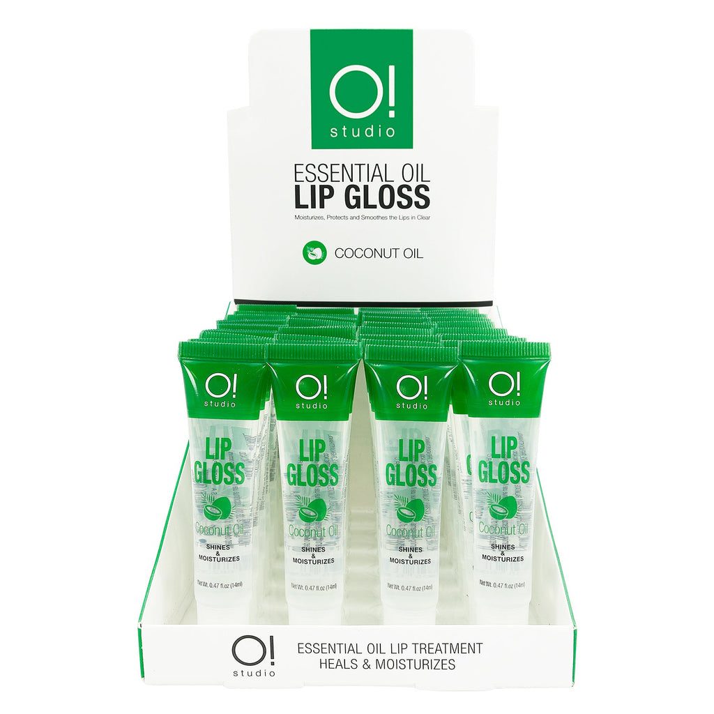 O Studio Shines and Moisturizes Lip Gloss Coconut Oil 36Pcs / 1DP - ikatehouse