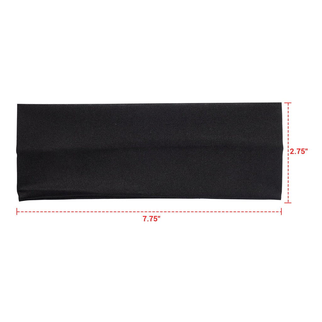 Pastel Collection Ribbon Wrap Headband Black 2pcs - ikatehouse