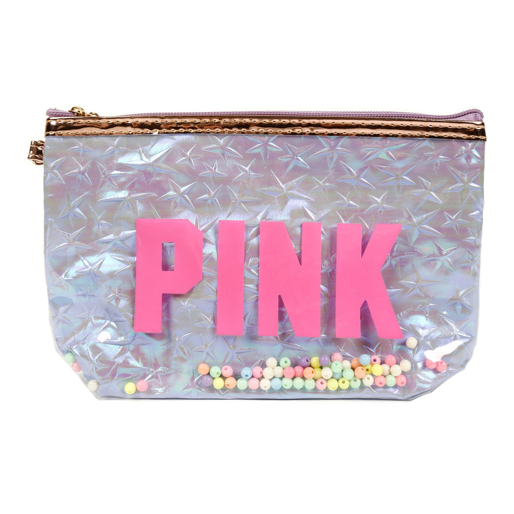 Pink Glitter Makeup Bag - ikatehouse