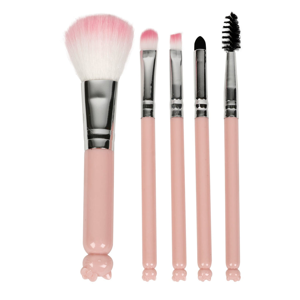 Portable Mini Makeup Brush Kit 5pcs - ikatehouse