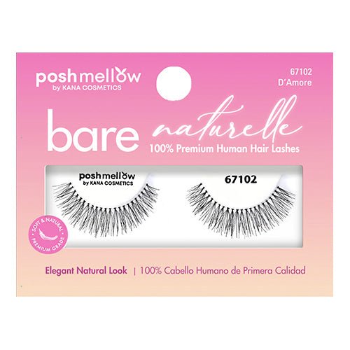 Posh Mellow Bare Naturelle 100% Human Hair Eyelashes - ikatehouse