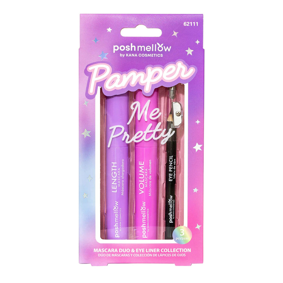 Posh Mellow Pamper Me Pretty Mascara Duo & Eye Pencil Set 3pcs – ikatehouse