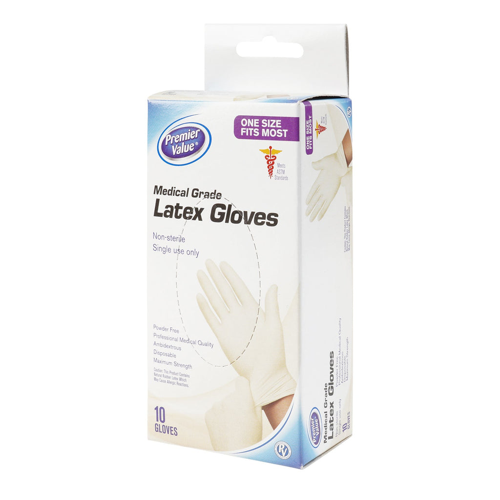 Premier Value Medical Grade Latex Gloves 10pcs - ikatehouse