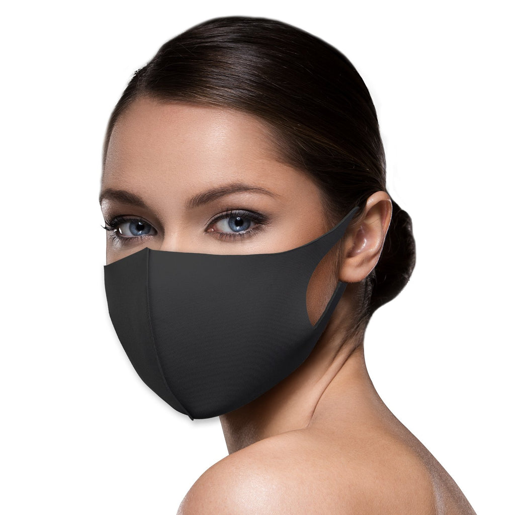 Premium 3D Fashion Protective Air Cotton Reusable Face Mask Black-20 Pcs - ikatehouse