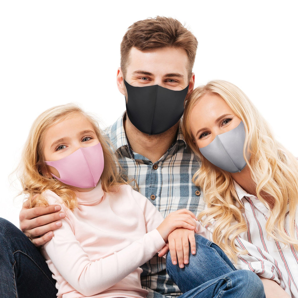 Premium 3D Fashion Protective Air Cotton Reusable Face Mask Gray-20 Pcs - ikatehouse