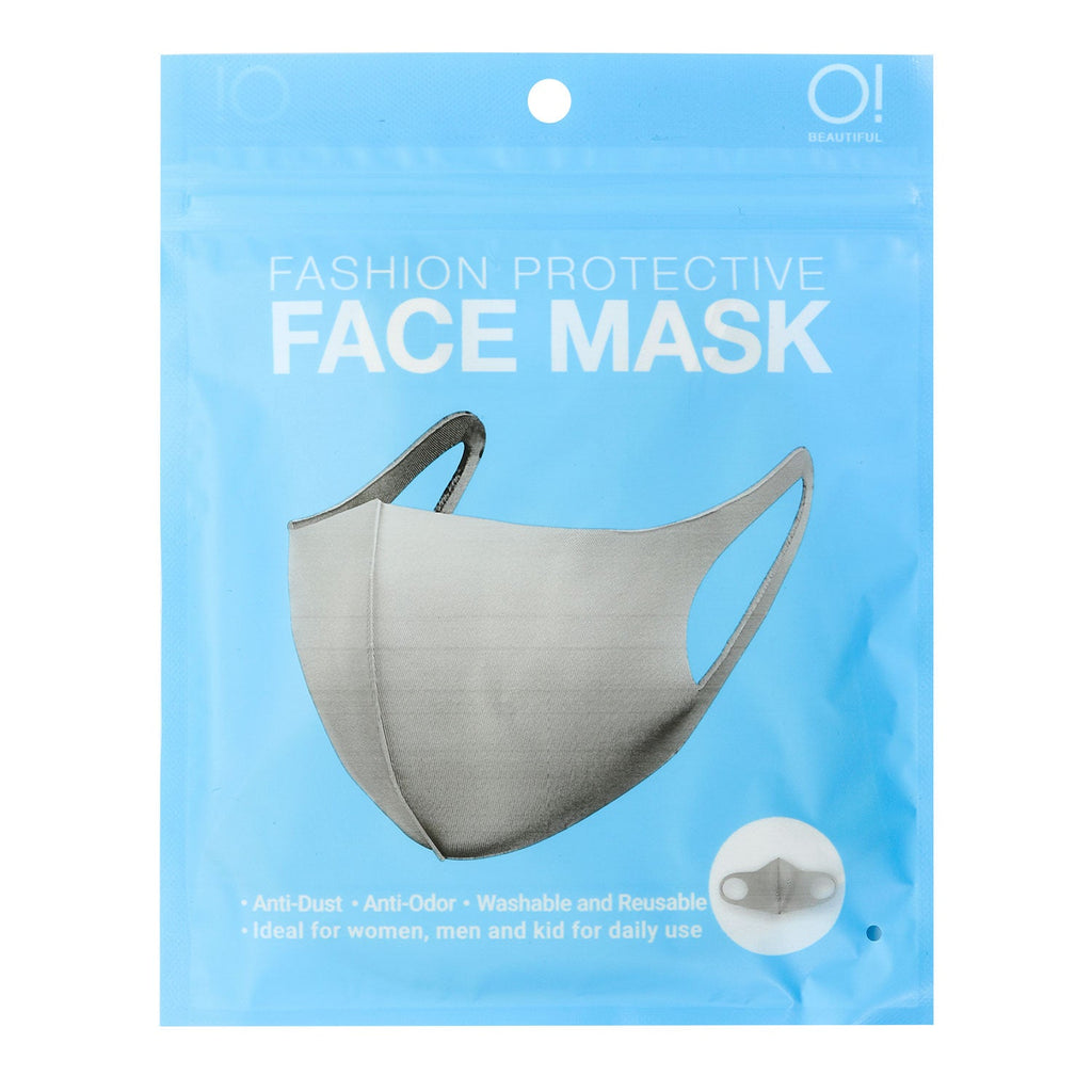 Premium 3D Fashion Protective Air Cotton Reusable Face Mask Gray-20 Pcs - ikatehouse