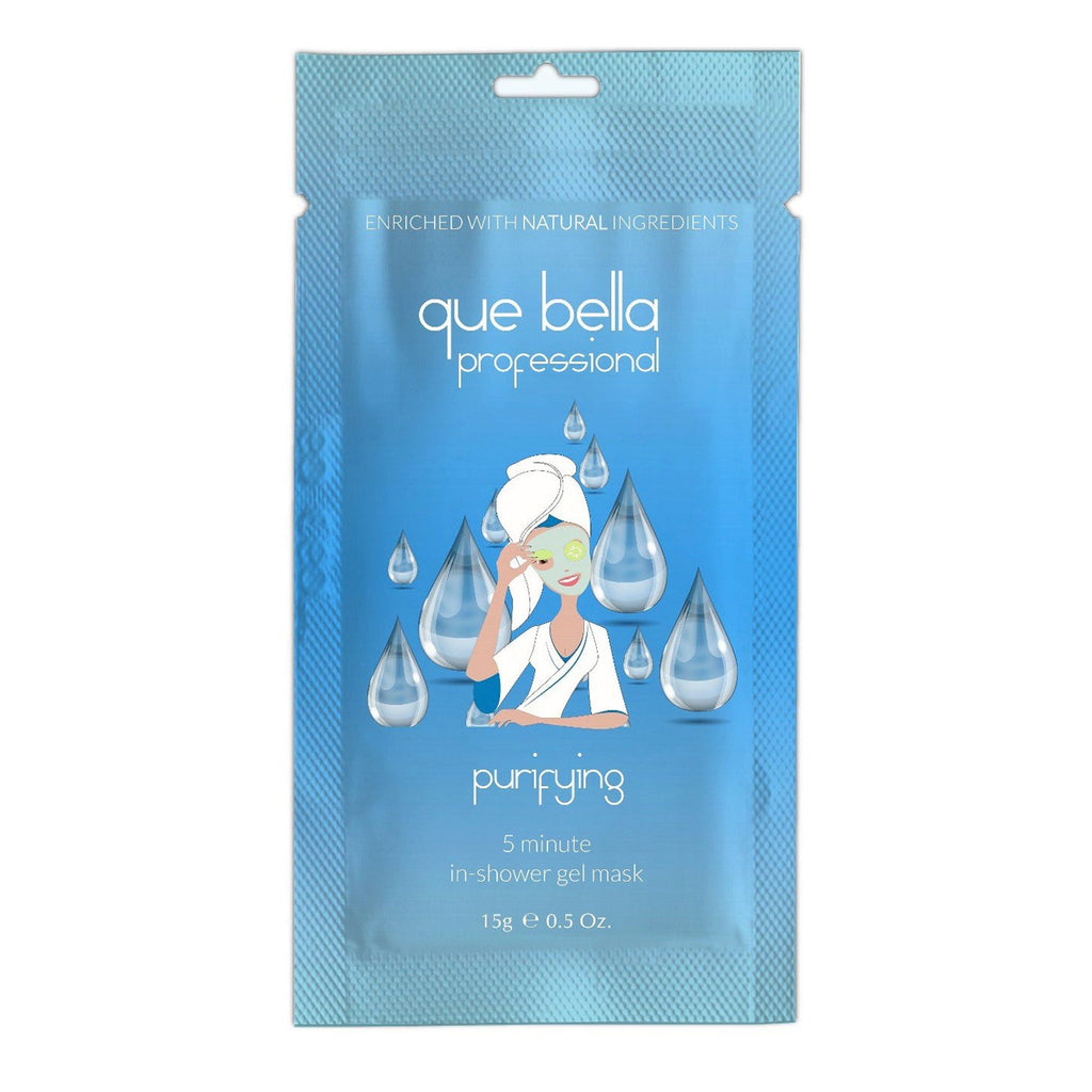 Que Bella Professional Purifying In Shower Gel Face Mask 0.5oz - ikatehouse