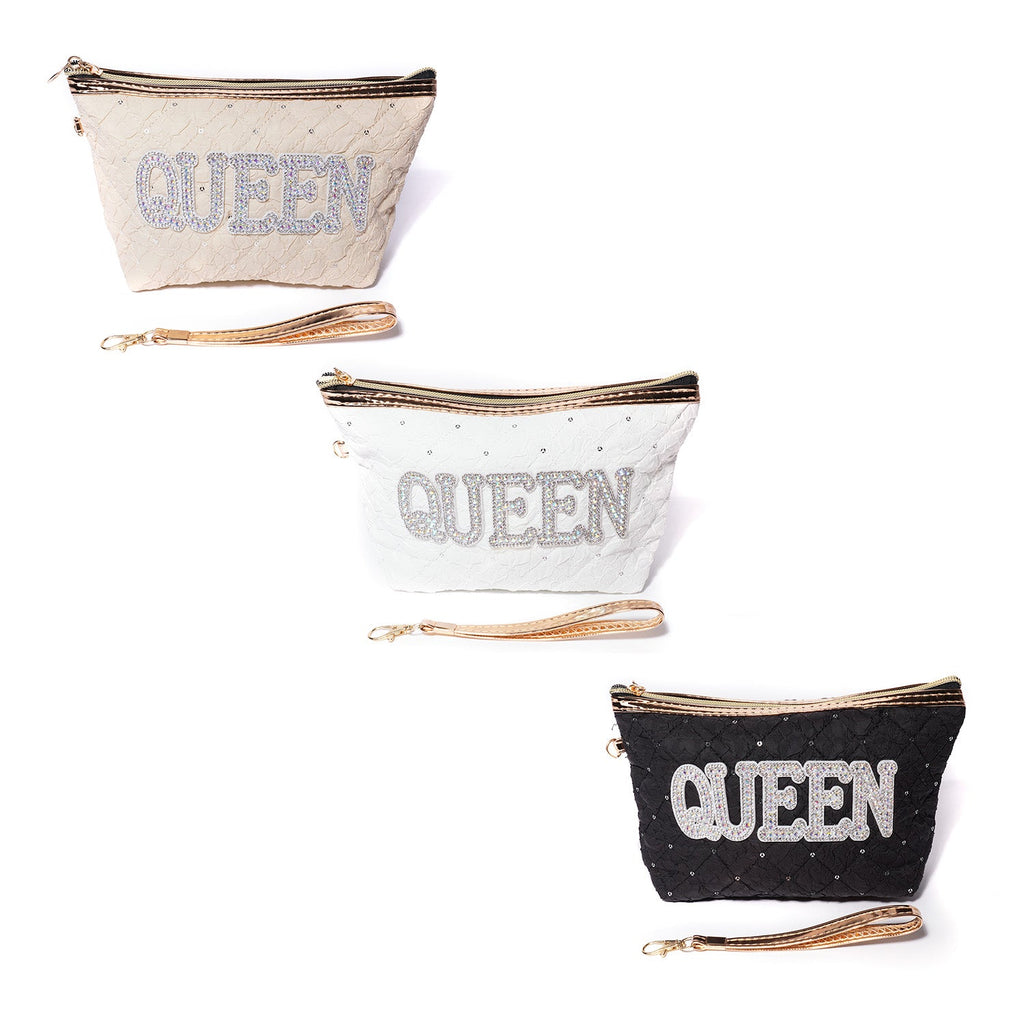 Queen Quilted Cosmetic Bag - ikatehouse