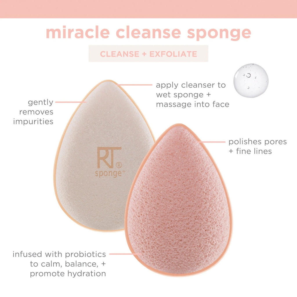 Real Techniques Miracle Pore Cleanse Sponge - ikatehouse