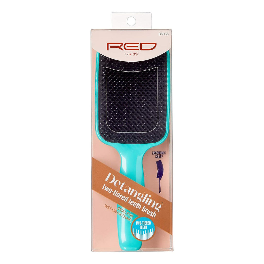 Red by Kiss Detangling Two-Tiered Teeth Brush - ikatehouse