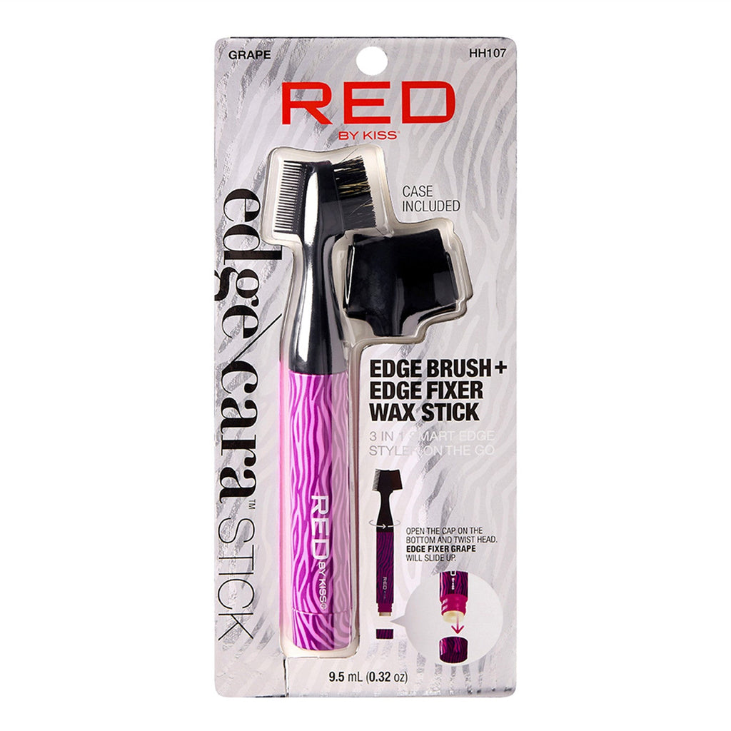 Red by Kiss Edge Cara Edge Brush & Edge Fixer Wax Stick 0.32oz/ 9.5ml - ikatehouse