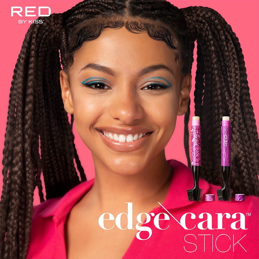 Red by Kiss Edge Cara Edge Brush & Edge Fixer Wax Stick 0.32oz/ 9.5ml - ikatehouse