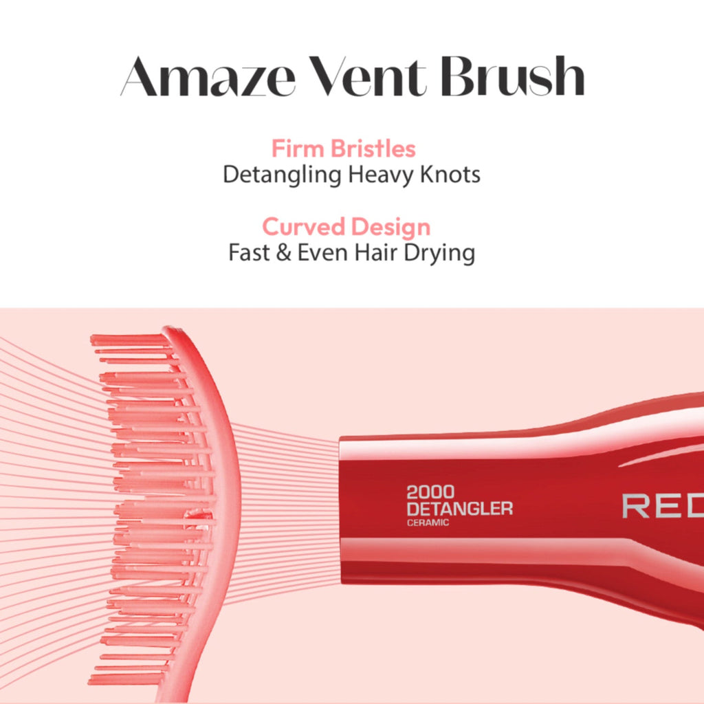 Red by Kiss Flexible Amaze Vent Square Detangle Brush - ikatehouse