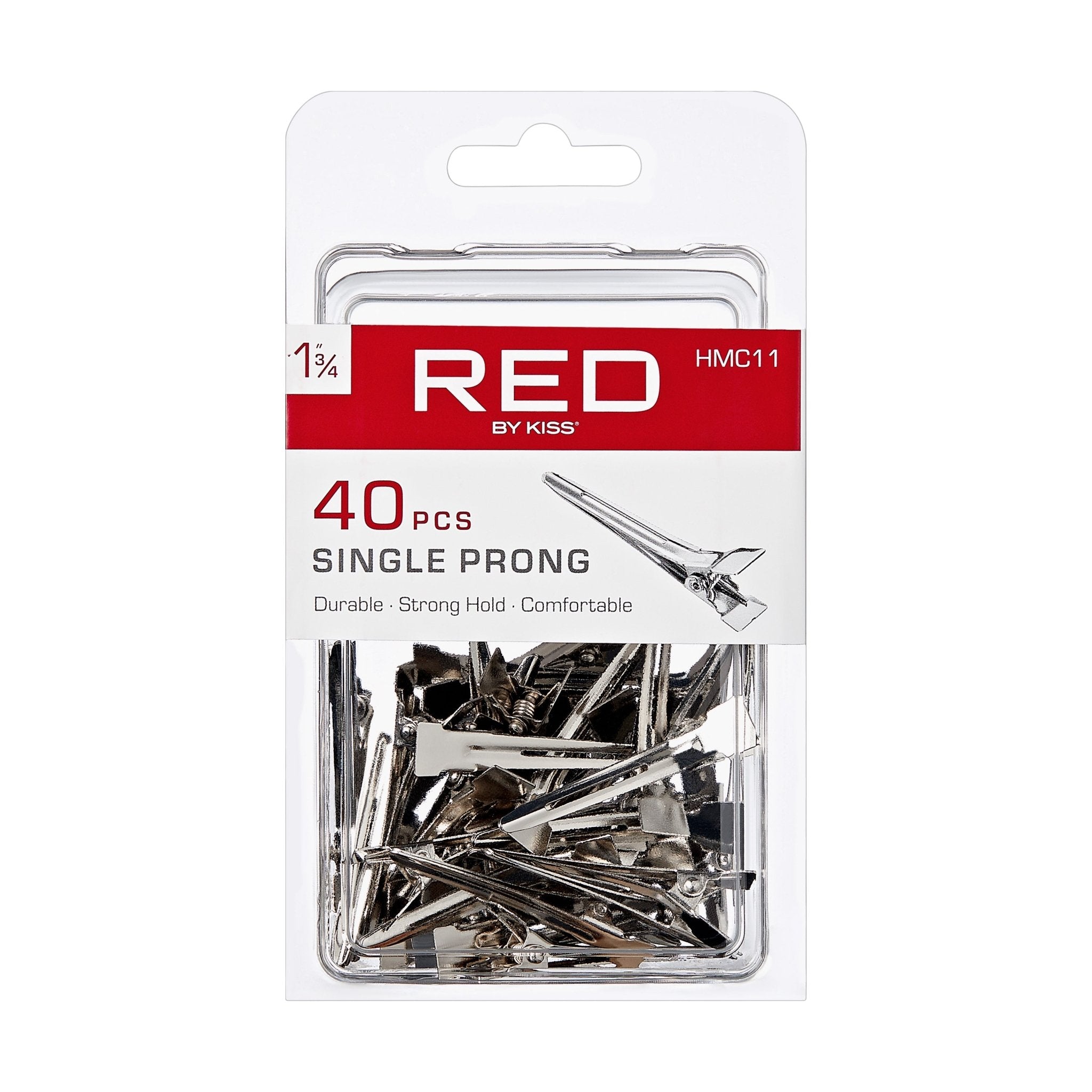 Red by Kiss Single Prong Clips 1 3/4