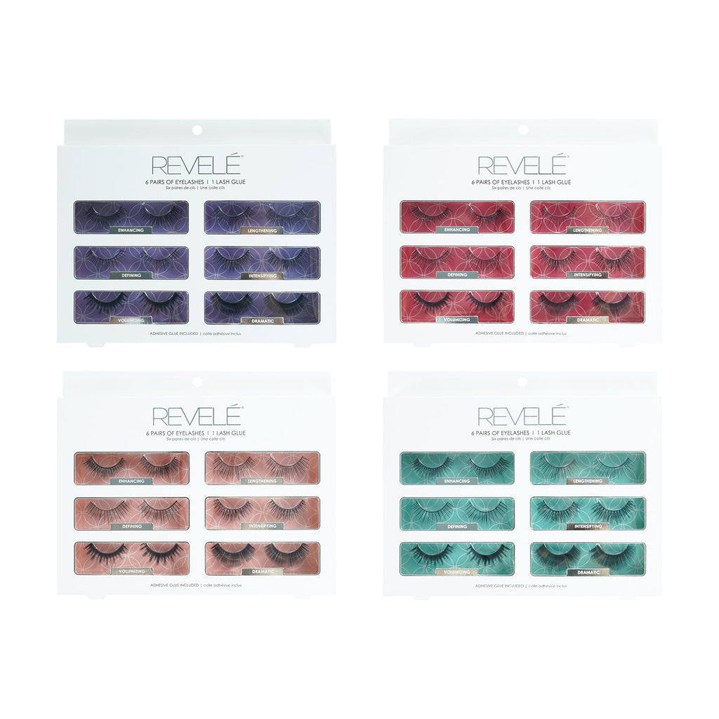 Revele Eyelashes 6 pair with 1 Lash Glue - ikatehouse