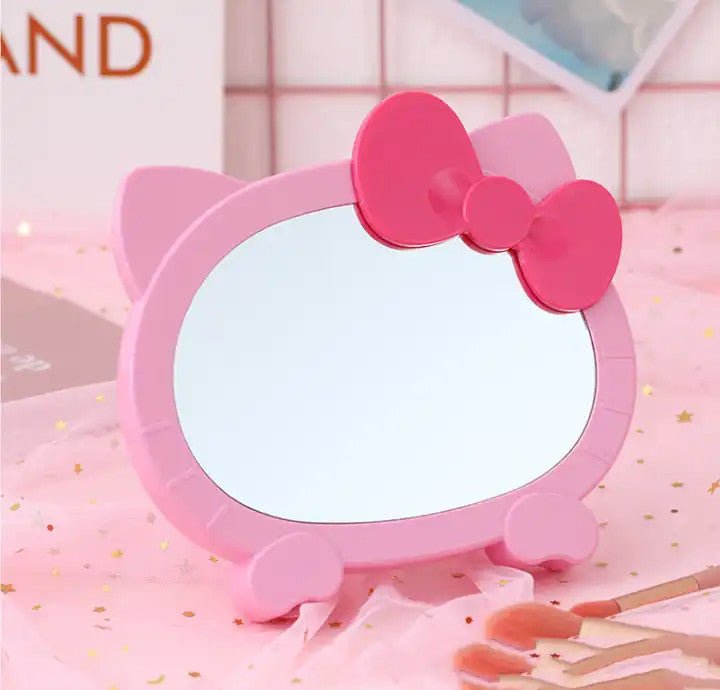 Ribbon Little Cat Table Mirror 5.7" - ikatehouse