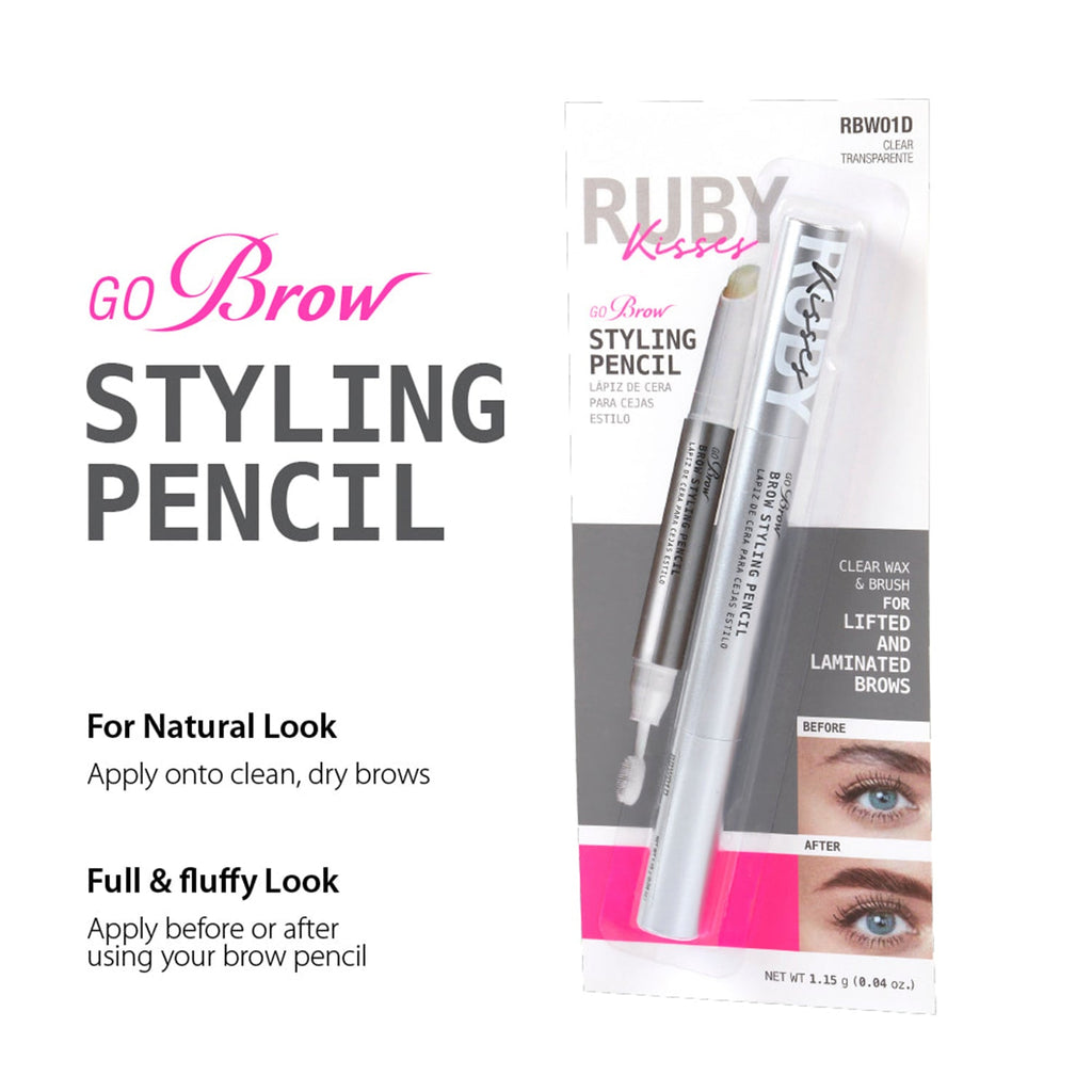 Ruby Kisses Go Brow Styling Pencil Clear 0.04oz/ 1.15g - ikatehouse