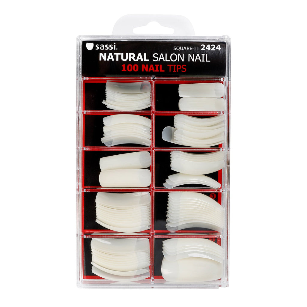 Sassi 100 Tips Natural Salon Nail - ikatehouse