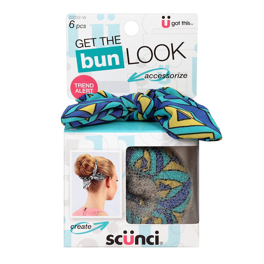 Scunci Get The Bun Look Hair Accessorize Bun Maker Kit 6pcs - ikatehouse