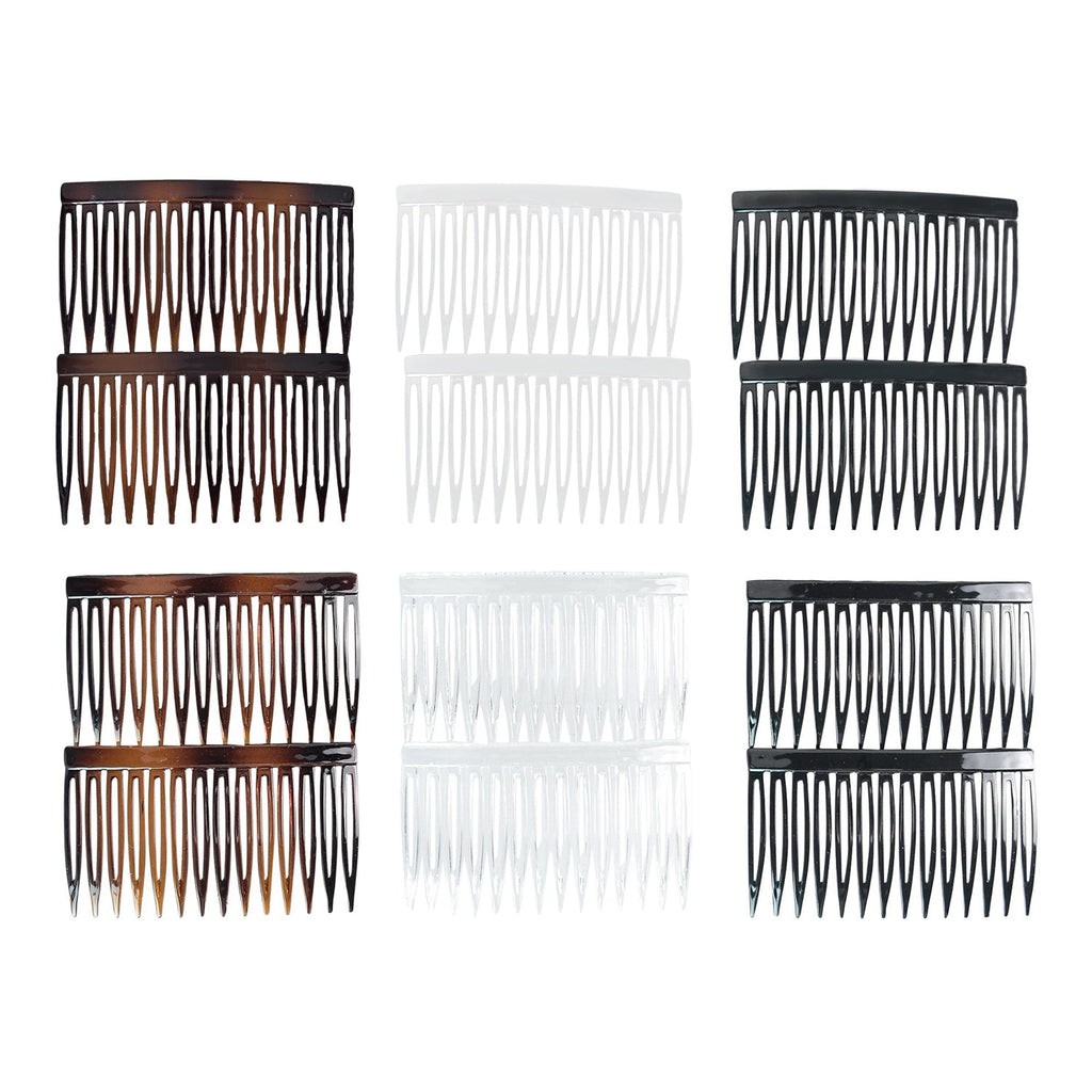 Scunci Plastic Side Combs 2.76" 12pcs - ikatehouse