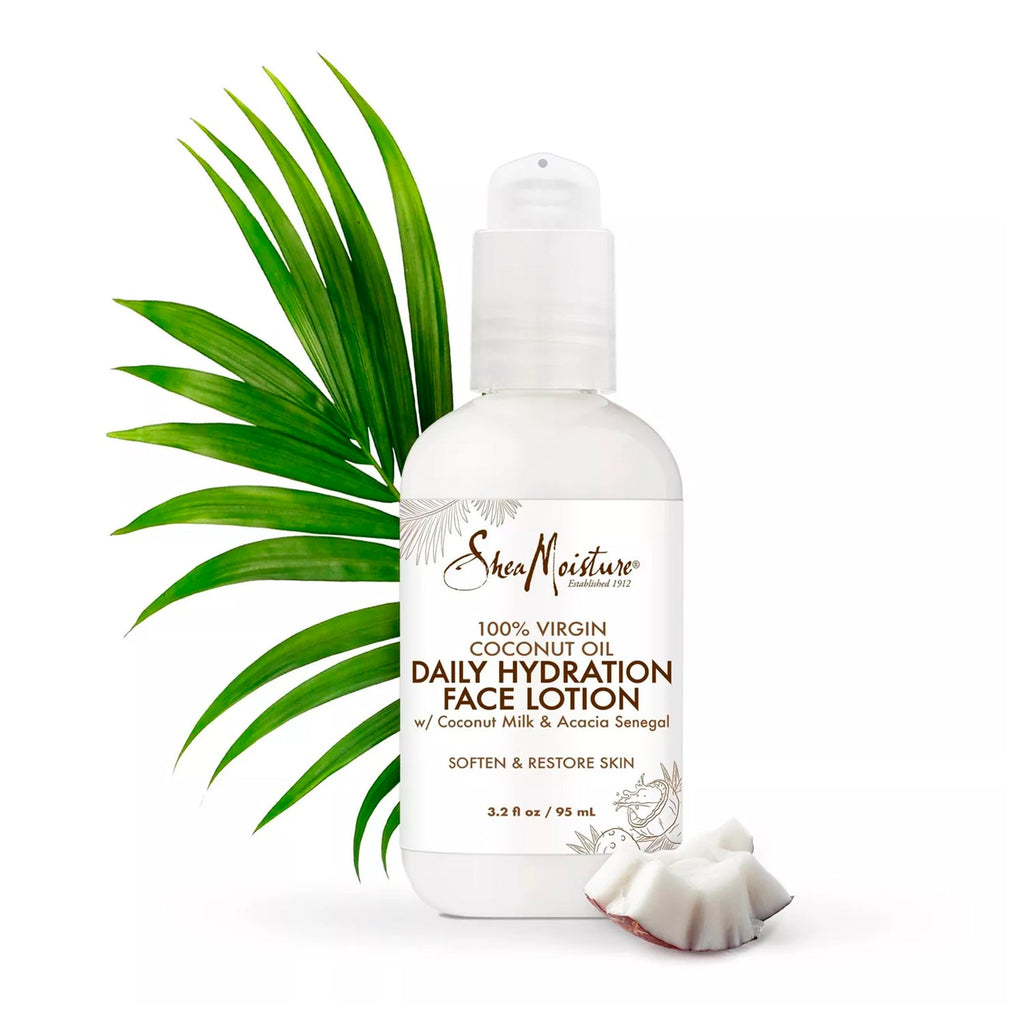 Shea Moisture 100% Virgin Coconut Oil Daily Hydration Face Lotion 3.2oz/ 95ml - ikatehouse