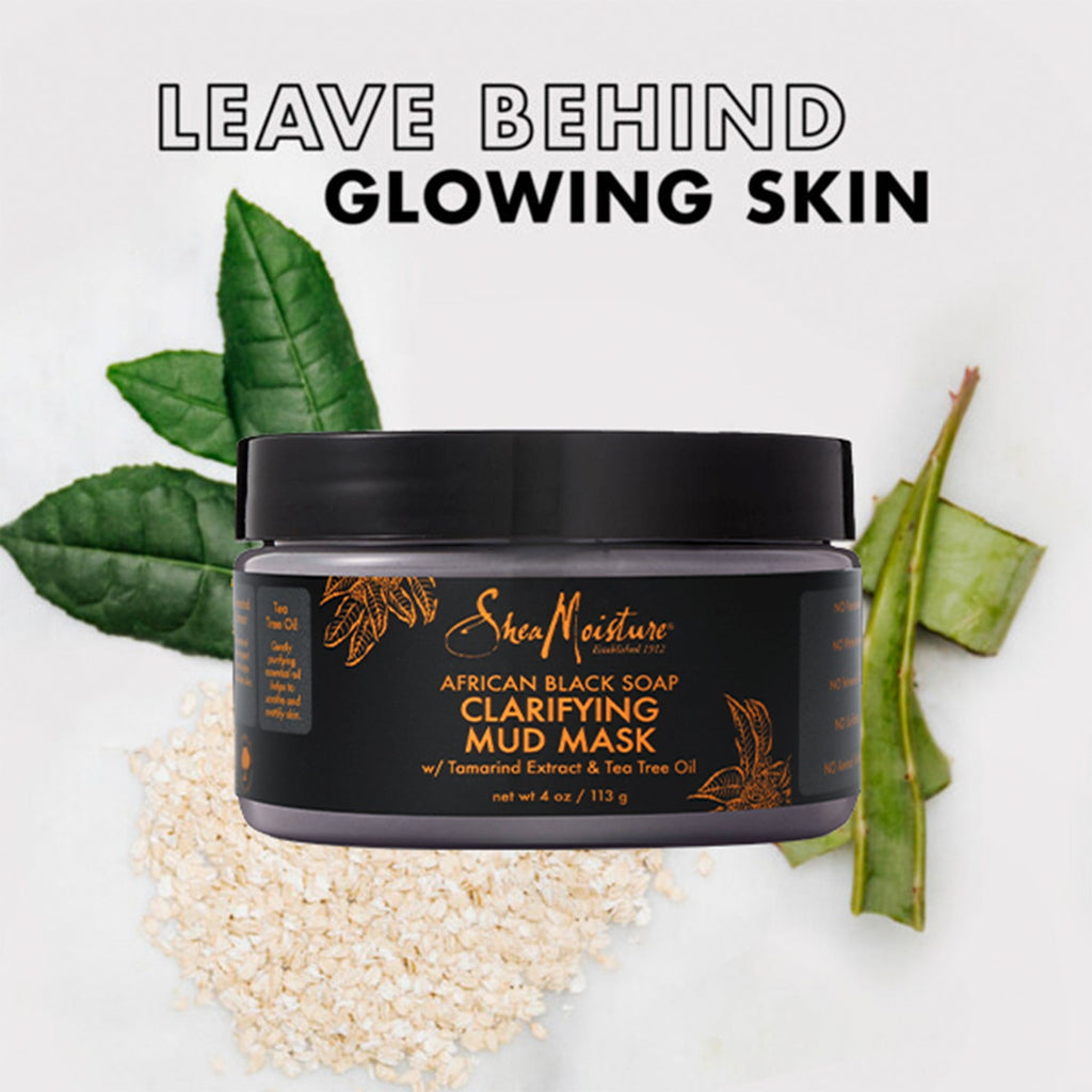 Shea Moisture African Black Soap Clarifying Mud Mask 4oz - ikatehouse