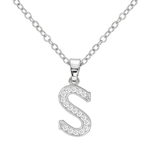 Silver Initial Necklace - ikatehouse