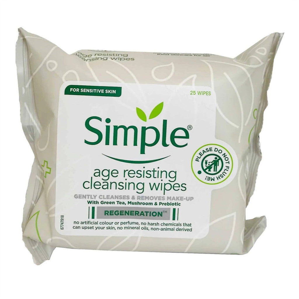 Simple Facial Cleansing Wipes 25ct - ikatehouse