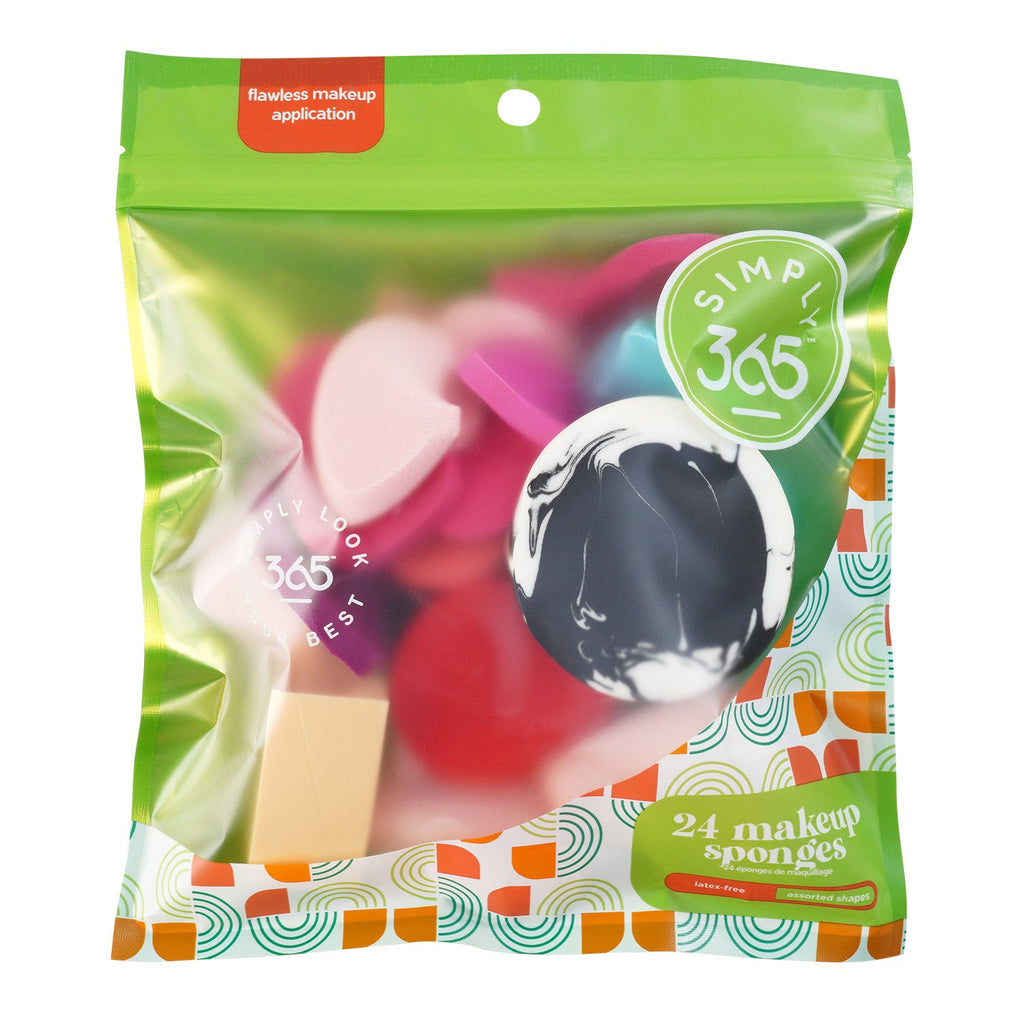 Simply 365 Flawless Makeup Application Latex Free Cosmetic Sponge 24pcs - ikatehouse