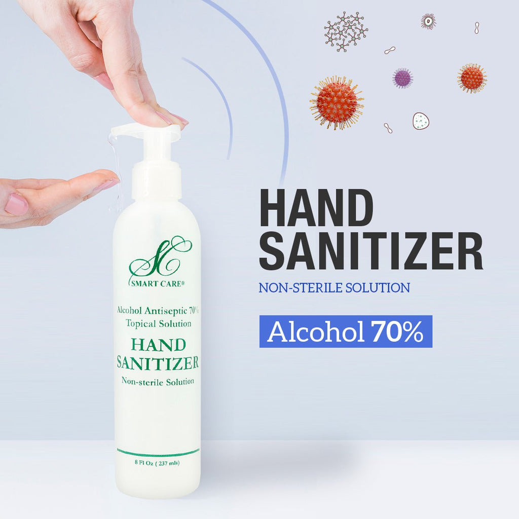 Smart Care Hand Sanitizer Non Sterile Solution 8oz - ikatehouse