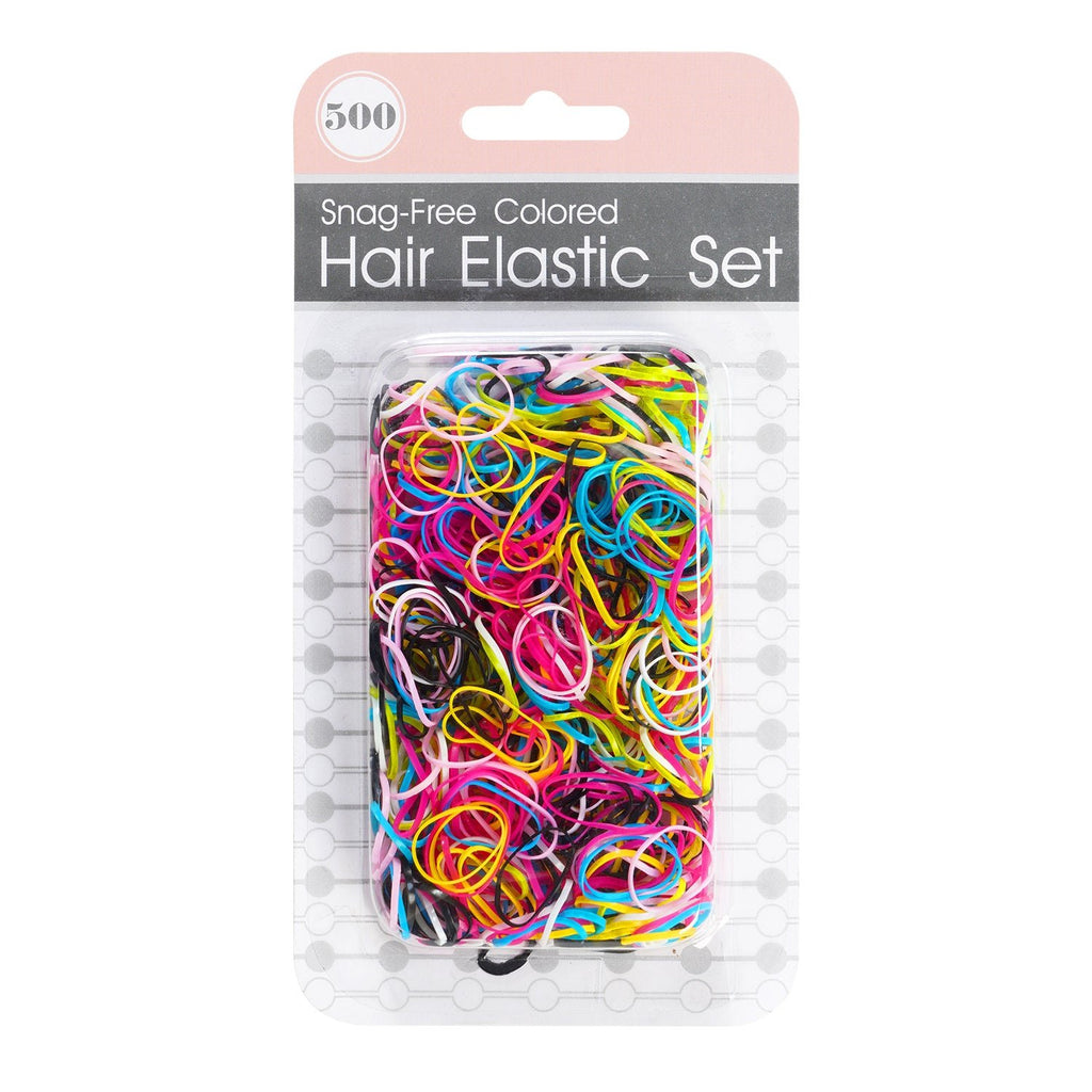 Snag Free Hair Elastics Assorted 500pcs - ikatehouse