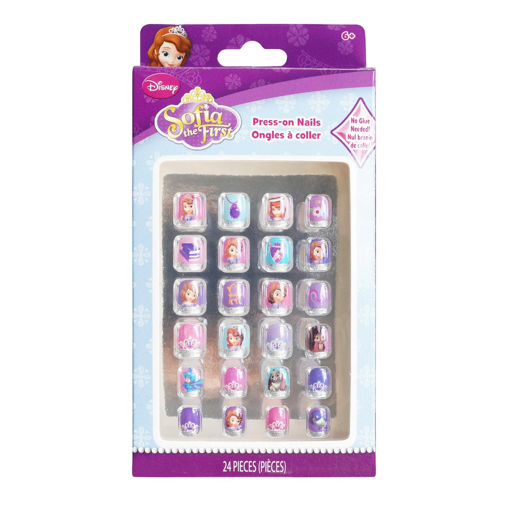 Sofia the First Junior Press On Nails 24 Nails - ikatehouse