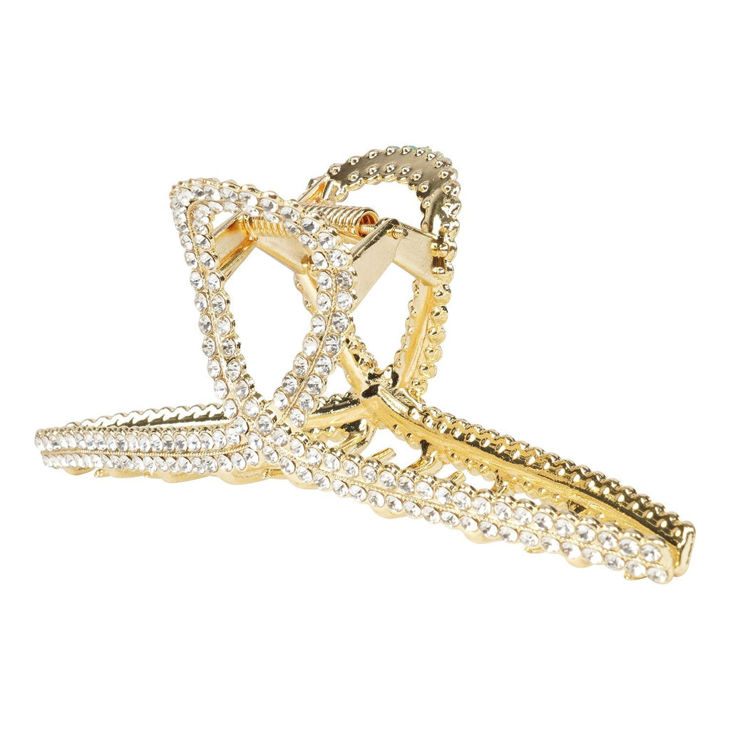 Sol Rhinestone Metal Loop Claw Clip - ikatehouse