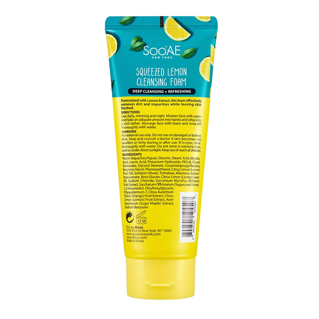 Sooae Squeezed Lemon Cleansing Foam 5.07oz / 150ml - ikatehouse