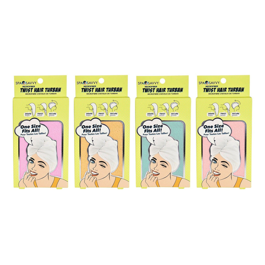 Spa Savvy Microfiber Twist Hair Turban Towel - ikatehouse