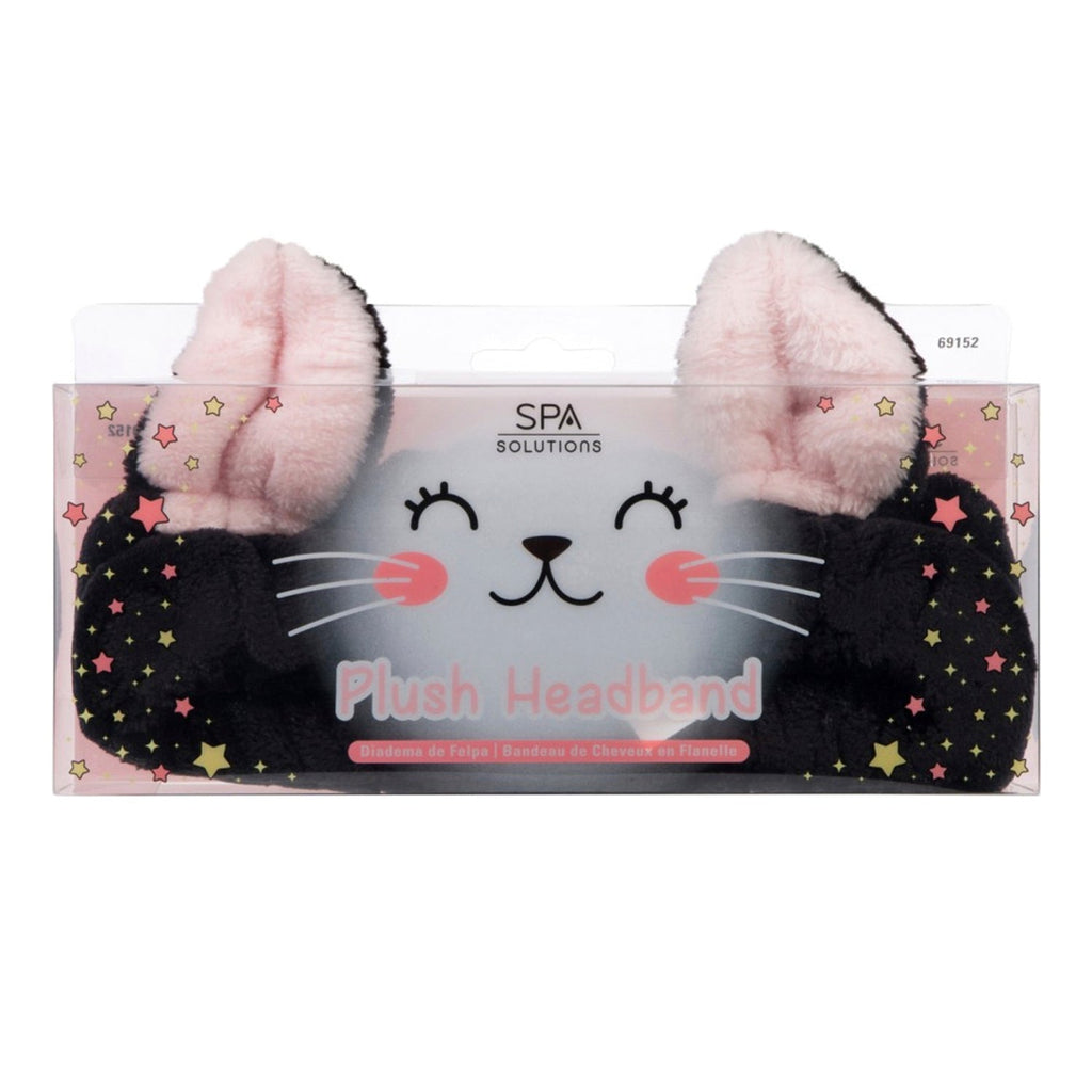 SPA Solutions Plush Headband Black Cat - ikatehouse