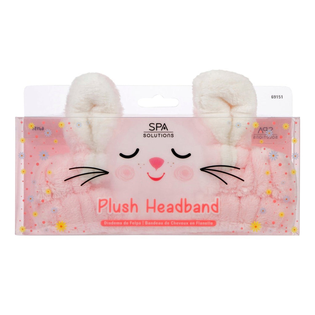 SPA Solutions Plush Headband Pink Bunny - ikatehouse