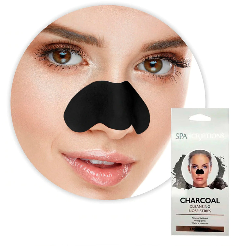 Spascriptions Charcoal Cleansing Nose Strips 3pcs - ikatehouse