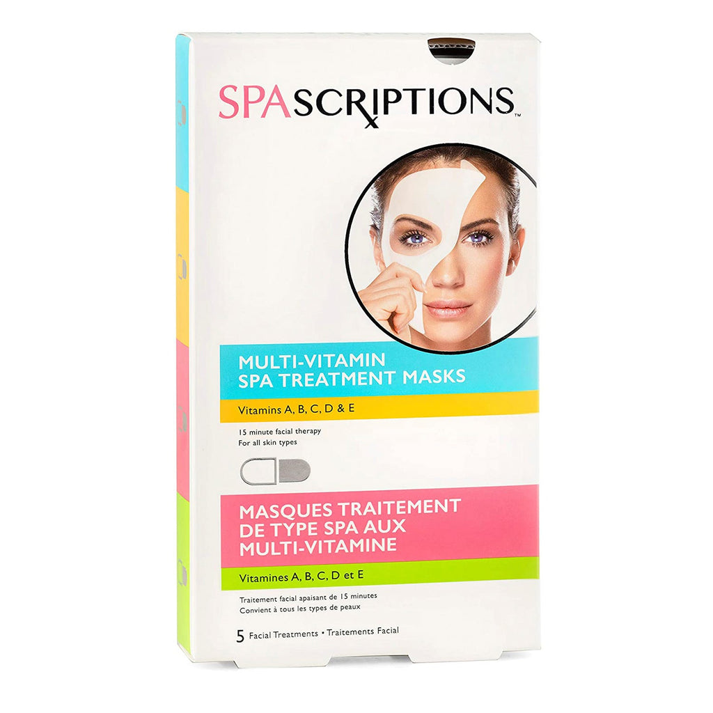 Spascriptions Multi-Vitamin Spa Treatment Facial Masks 5pcs - ikatehouse