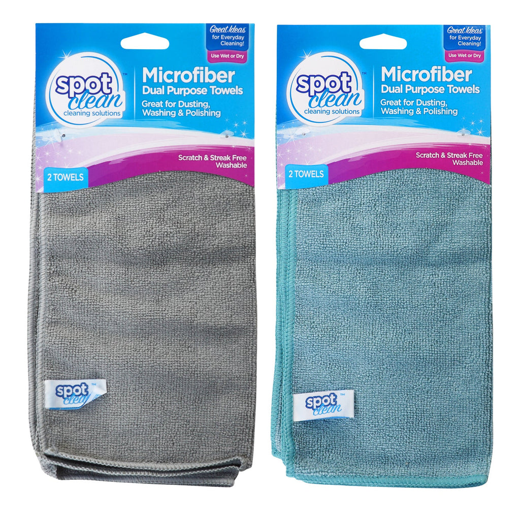 Spot Clean Microfiber Dual Purpose Towels 2 packs - ikatehouse