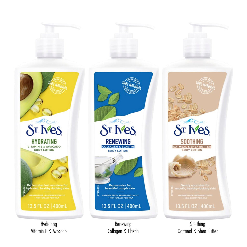 St Ives 100% Natural Body lotion 13.5oz/ 400ml - ikatehouse