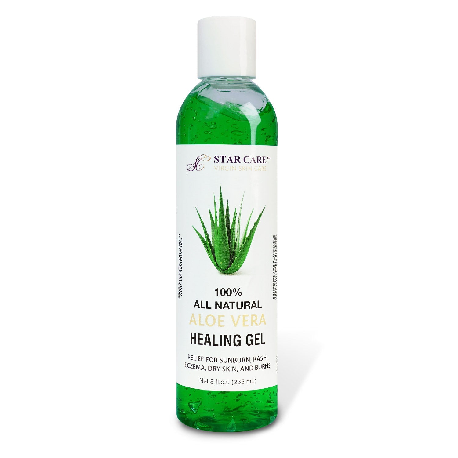 Star Care 100% All Natural Aloe Vera Healing Gel 8oz – ikatehouse