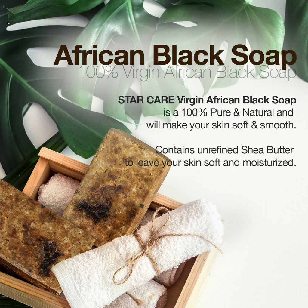 Star Care 100% Virgin African Black Soap - ikatehouse