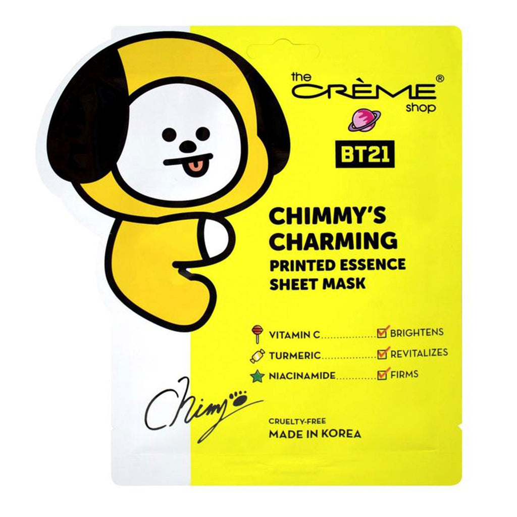 The Creme Shop BT21 Chimmys CharmingPrinted Essence Sheet Mask - ikatehouse