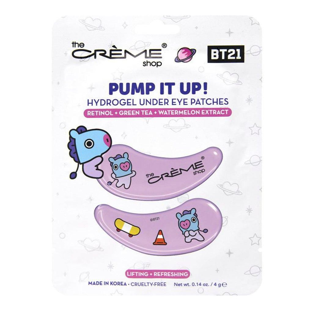 The Creme Shop BT21 Hydrogel Pump It Up Mang Under Eye Patches for Lifting n Refreshing - ikatehouse